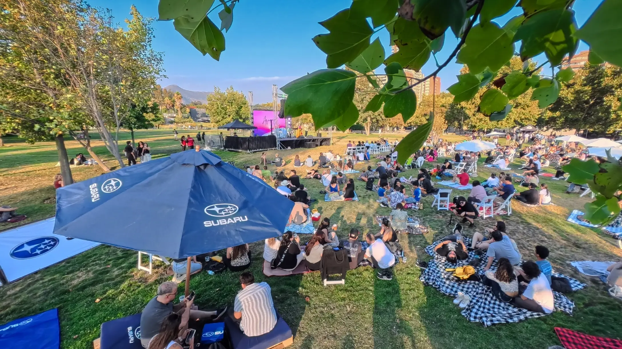 Subaru ilumina las noches de Sunset Vitacura