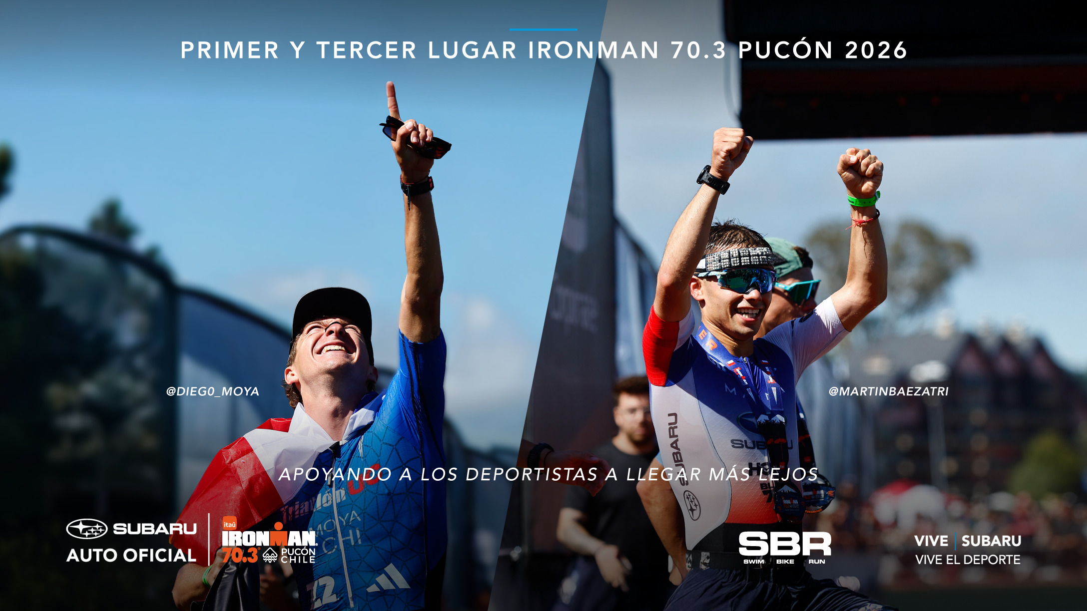 Subaru celebra histórica participación del Team Subaru en el IRONMAN 70.3 Pucón 2026