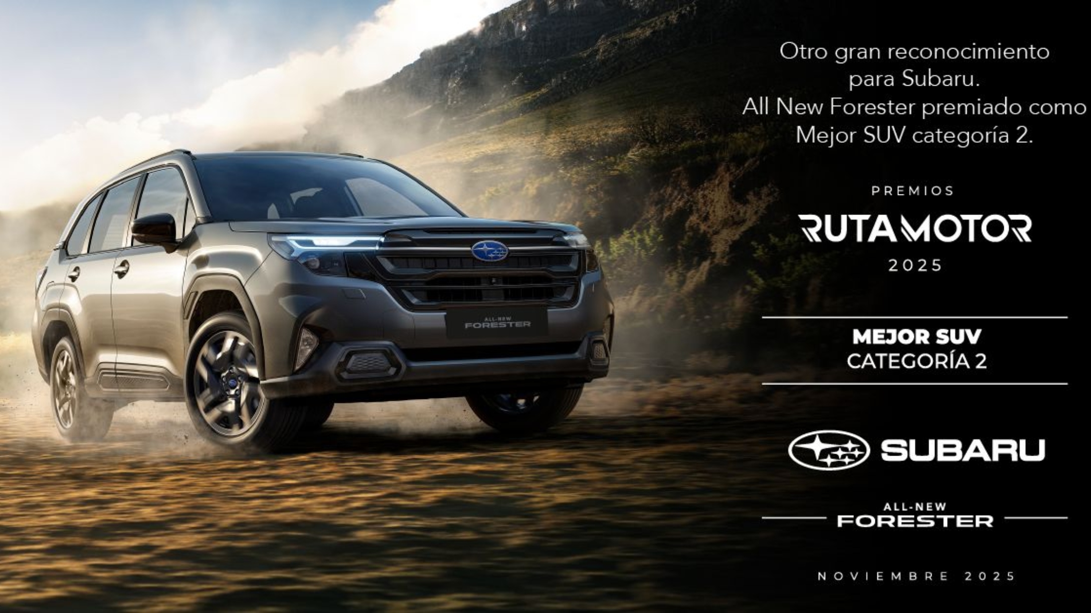 Subaru All New Forester lidera en los Premios Rutamotor 2025
