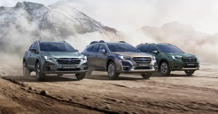 Autos nuevos Subaru modelos Crosstrek, Outback y Forester