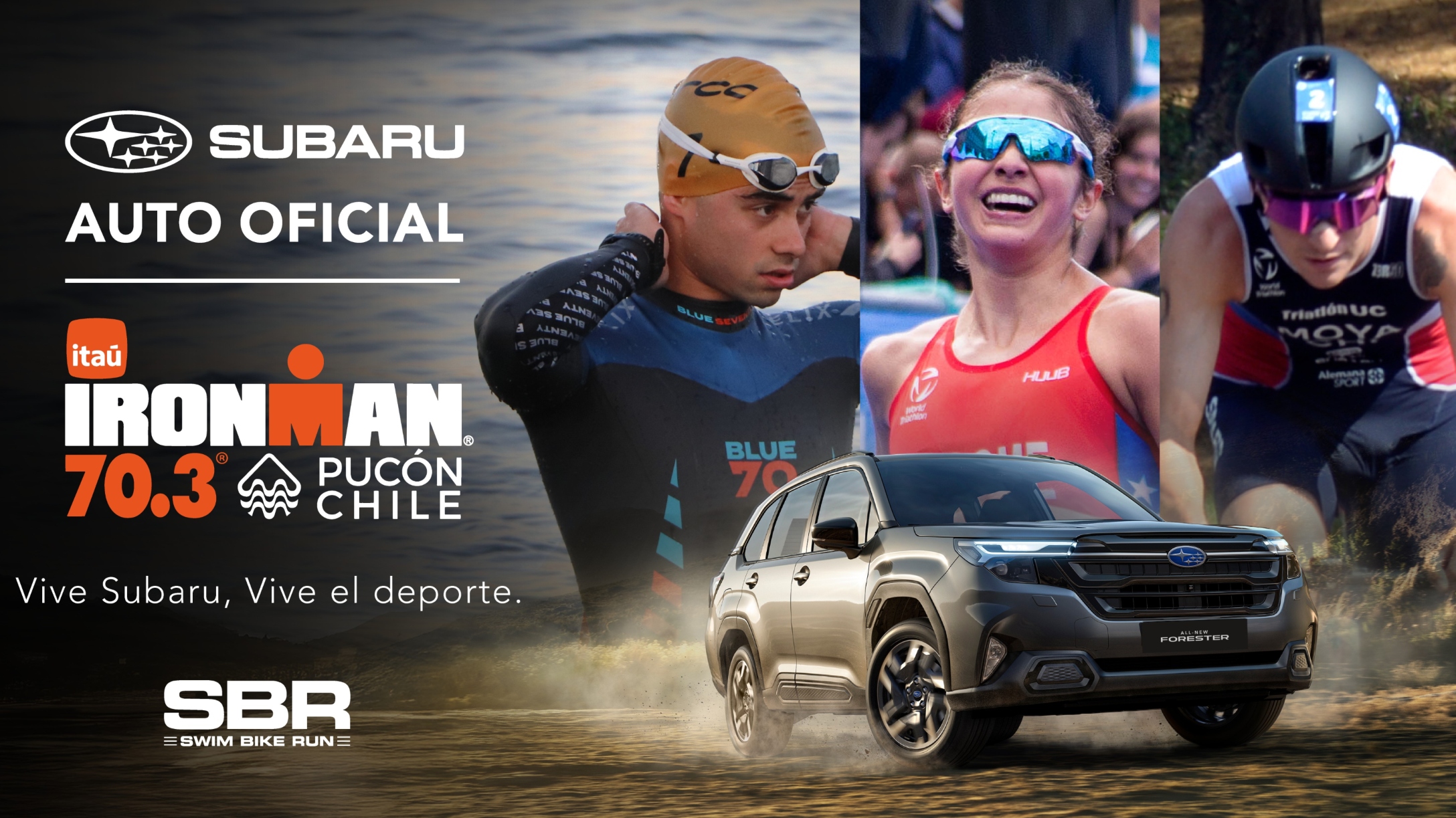 Subaru, auto oficial de Itaú Ironman 70.3 Pucón 2026 