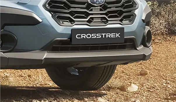 Vista de cerca de Subaru Crosstrek parte frontal